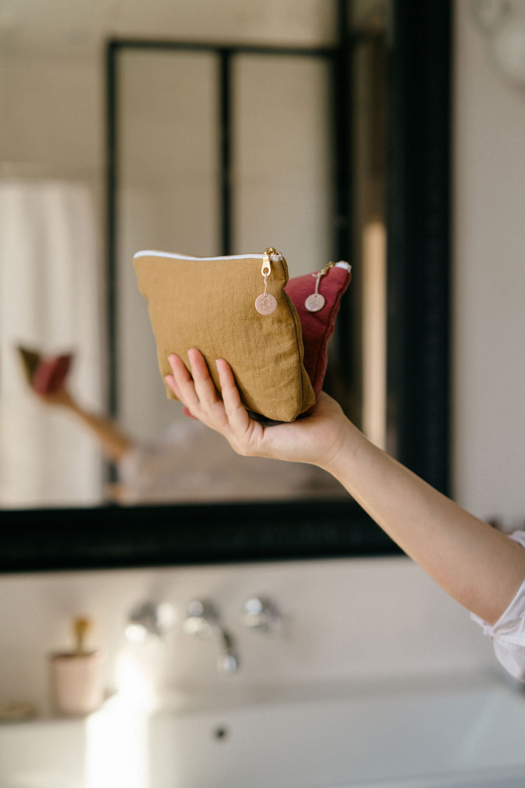Pochette à bijoux matelassée