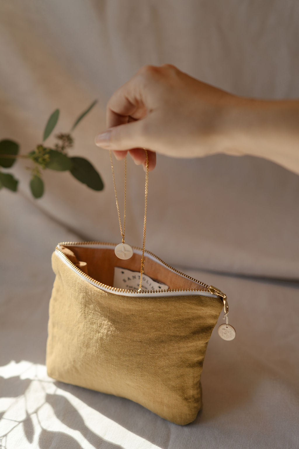 Pochette à bijoux matelassée