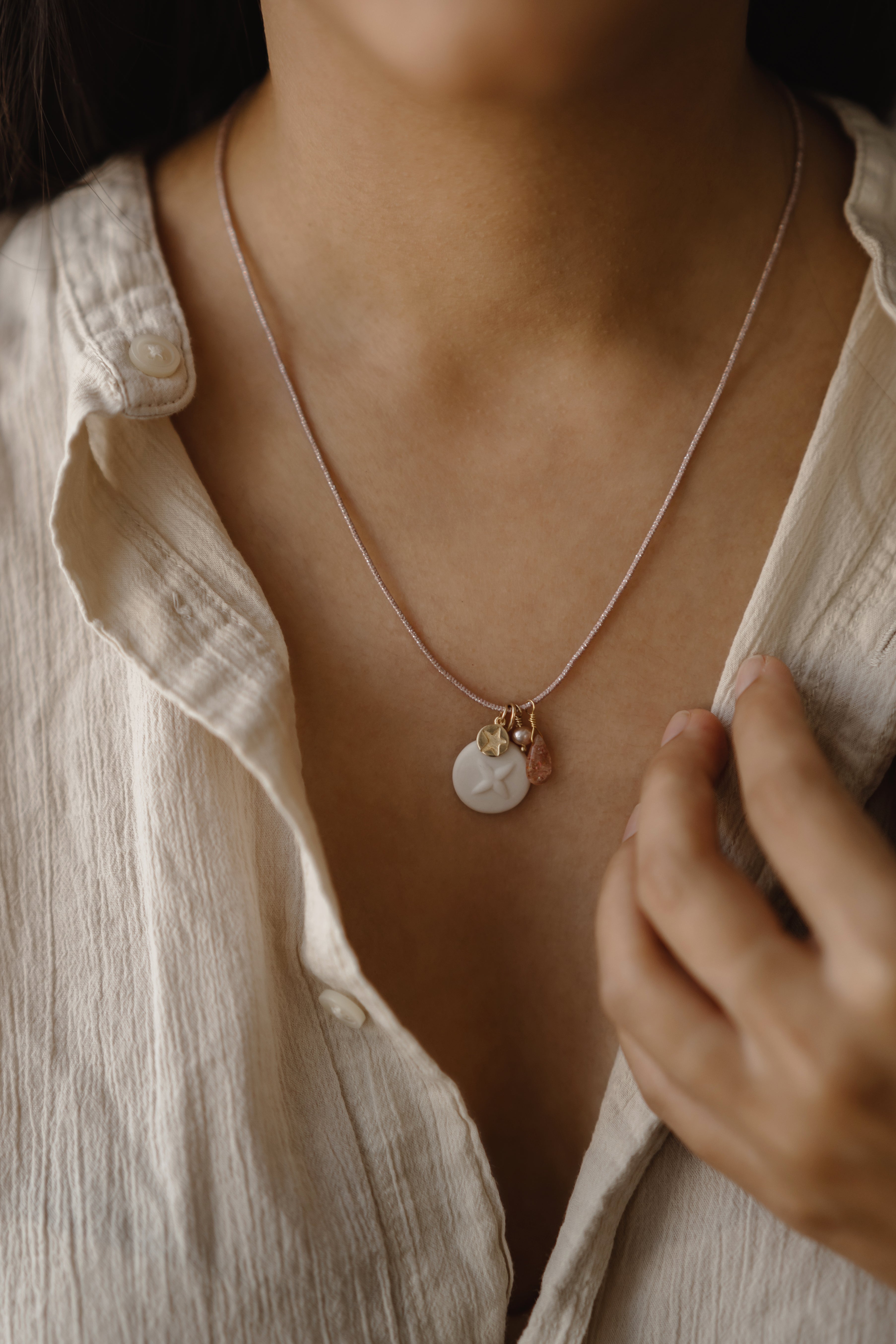 Collier médaillon ajustable • La Bonne Étoile